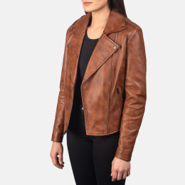 Flashback Brown Leather Jacke